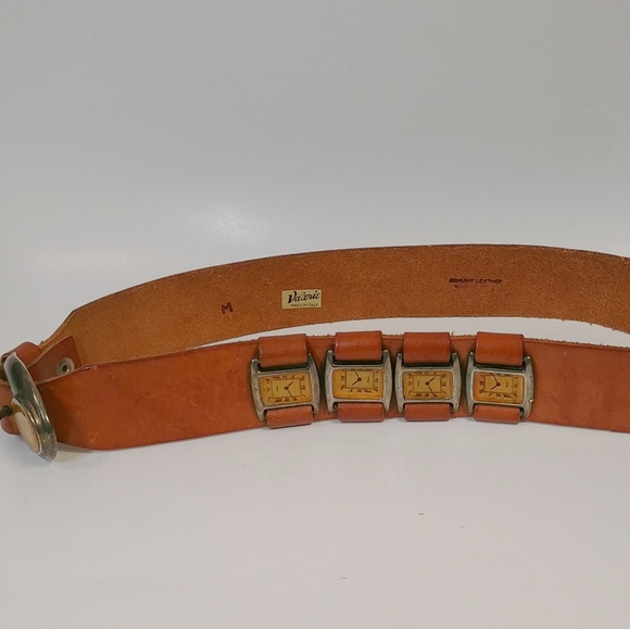 Valerie Leather Brown Watch Belt M ITALY